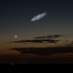 This is what the Andromeda Galaxy would look like in the night sky if it were bright enough to be seen with the naked eye. (Photo credit: Tom Buckley-Houston & Stephen Rahn.)